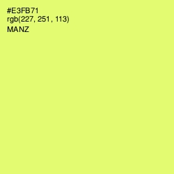 #E3FB71 - Manz Color Image