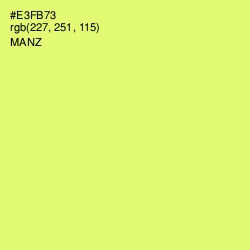 #E3FB73 - Manz Color Image