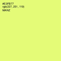 #E3FB77 - Manz Color Image