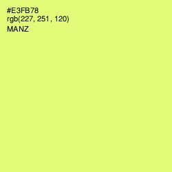 #E3FB78 - Manz Color Image