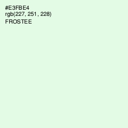 #E3FBE4 - Frostee Color Image