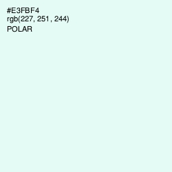 #E3FBF4 - Polar Color Image