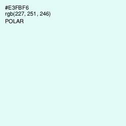 #E3FBF6 - Polar Color Image