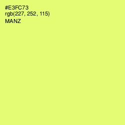 #E3FC73 - Manz Color Image