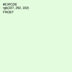 #E3FCDE - Frost Color Image