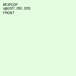 #E3FCDF - Frost Color Image