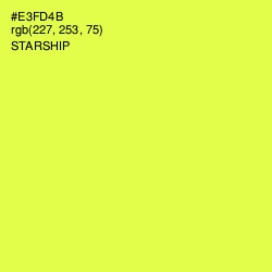 #E3FD4B - Starship Color Image