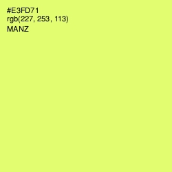 #E3FD71 - Manz Color Image