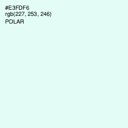#E3FDF6 - Polar Color Image