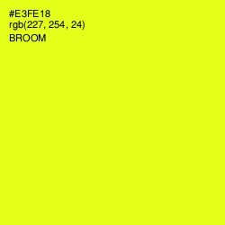 #E3FE18 - Broom Color Image