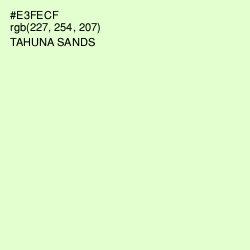 #E3FECF - Tahuna Sands Color Image