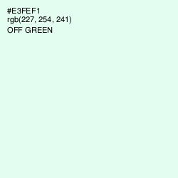 #E3FEF1 - Off Green Color Image