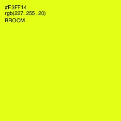 #E3FF14 - Broom Color Image