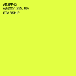 #E3FF42 - Starship Color Image