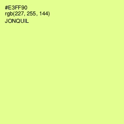 #E3FF90 - Jonquil Color Image