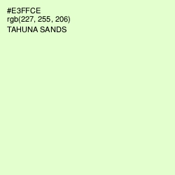 #E3FFCE - Tahuna Sands Color Image