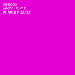 #E400D3 - Purple Pizzazz Color Image