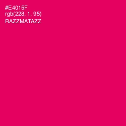 #E4015F - Razzmatazz Color Image