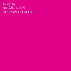 #E40189 - Hollywood Cerise Color Image