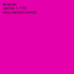 #E401AC - Hollywood Cerise Color Image