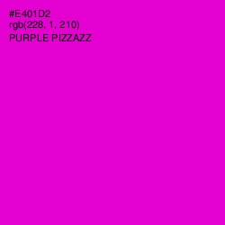 #E401D2 - Purple Pizzazz Color Image