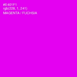 #E401F1 - Magenta / Fuchsia Color Image