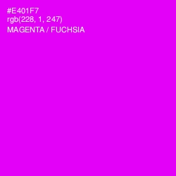 #E401F7 - Magenta / Fuchsia Color Image