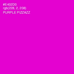 #E402D0 - Purple Pizzazz Color Image