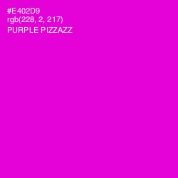 #E402D9 - Purple Pizzazz Color Image