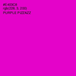 #E403C8 - Purple Pizzazz Color Image