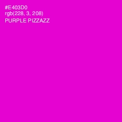 #E403D0 - Purple Pizzazz Color Image