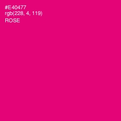 #E40477 - Rose Color Image