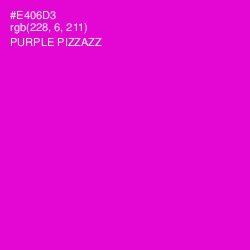 #E406D3 - Purple Pizzazz Color Image