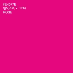 #E4077E - Rose Color Image