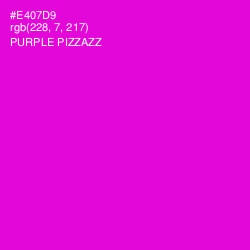 #E407D9 - Purple Pizzazz Color Image