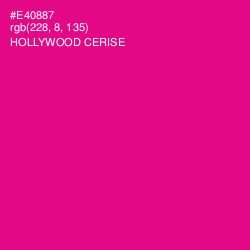 #E40887 - Hollywood Cerise Color Image