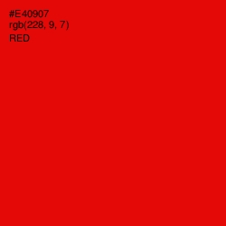 #E40907 - Red Color Image