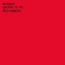 #E40A2A - Red Ribbon Color Image