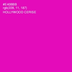 #E40BBB - Hollywood Cerise Color Image