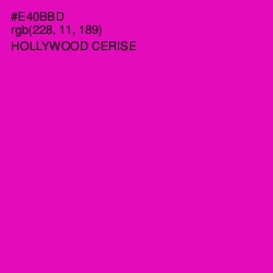 #E40BBD - Hollywood Cerise Color Image