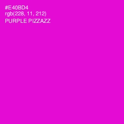 #E40BD4 - Purple Pizzazz Color Image