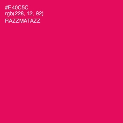 #E40C5C - Razzmatazz Color Image