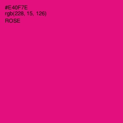 #E40F7E - Rose Color Image