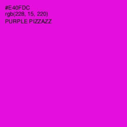 #E40FDC - Purple Pizzazz Color Image