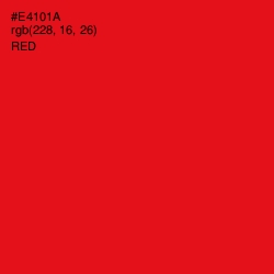 #E4101A - Red Color Image