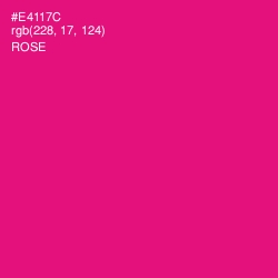 #E4117C - Rose Color Image