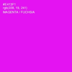 #E413F1 - Magenta / Fuchsia Color Image