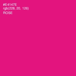 #E4147E - Rose Color Image