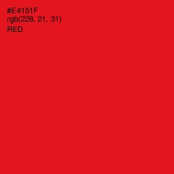 #E4151F - Red Color Image