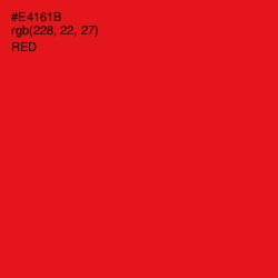 #E4161B - Red Color Image